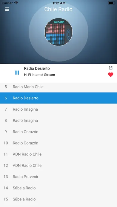 Chile Radio Station:Chilean FM Ekran Görüntüleri
