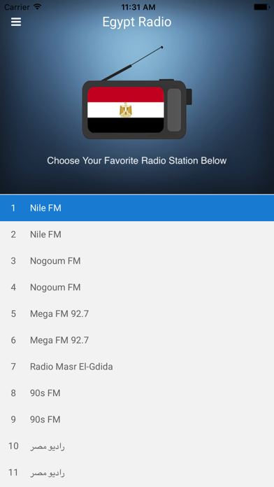 Egypt Radio Stations: Egyptian 스크린샷