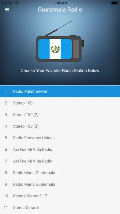 Guatemala Radio: Spanish FM スクリーンショット