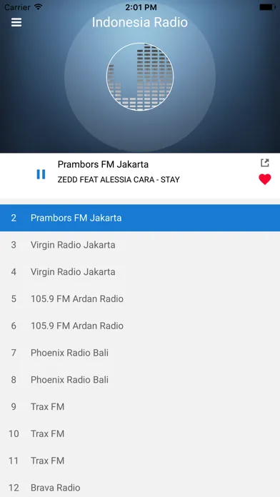 ภาพหน้าจอของ Indonesia Radio: Indonesian FM