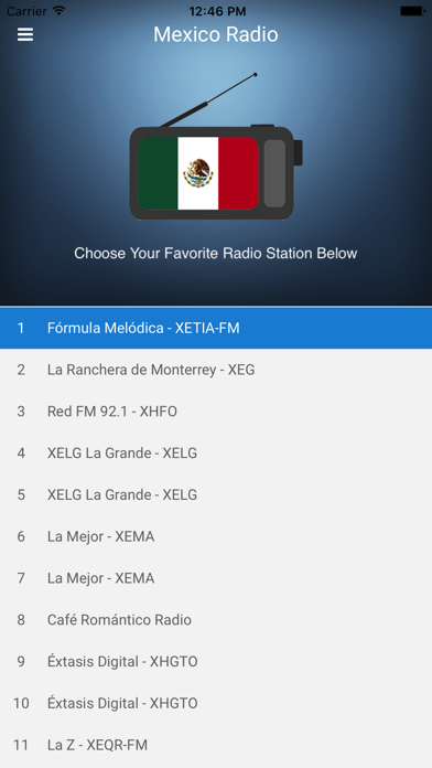 ภาพหน้าจอของ Mexico Radio - Mexican FM