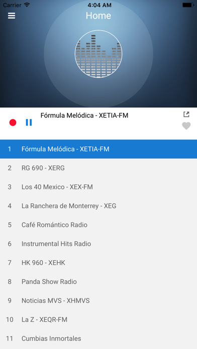 ภาพหน้าจอของ Mexico Radio - Mexican FM