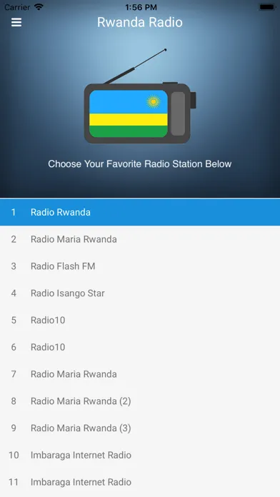 Screenshot di Rwanda Radio Station FM Live
