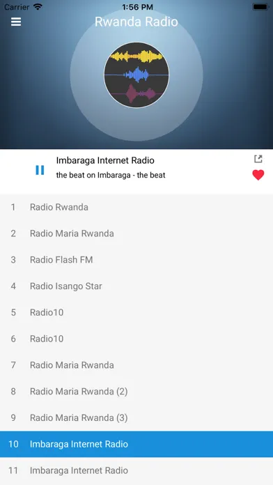 Screenshot di Rwanda Radio Station FM Live