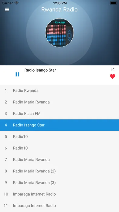 Screenshot di Rwanda Radio Station FM Live