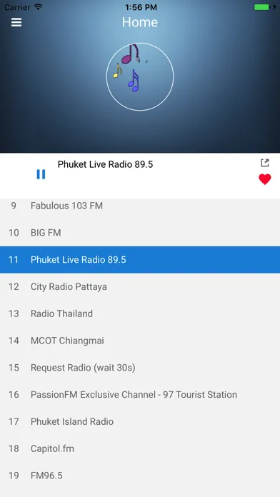 Thailand Radio Station Thai FM应用截图