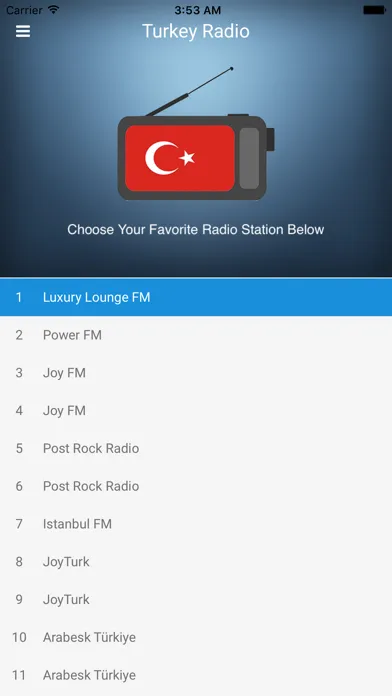 Turkey Radio Station: Turkish スクリーンショット