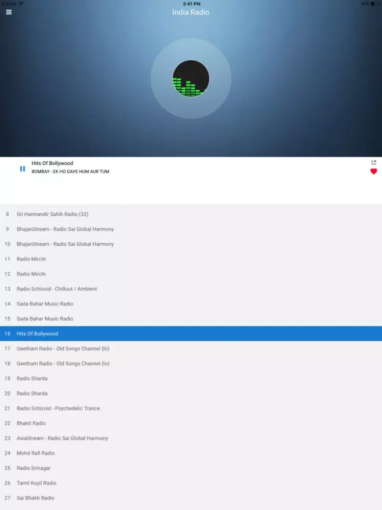 India Radio Station: Indian FM iPad 应用截图