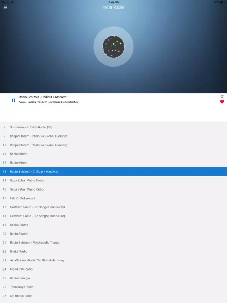 India Radio Station: Indian FM iPad 应用截图