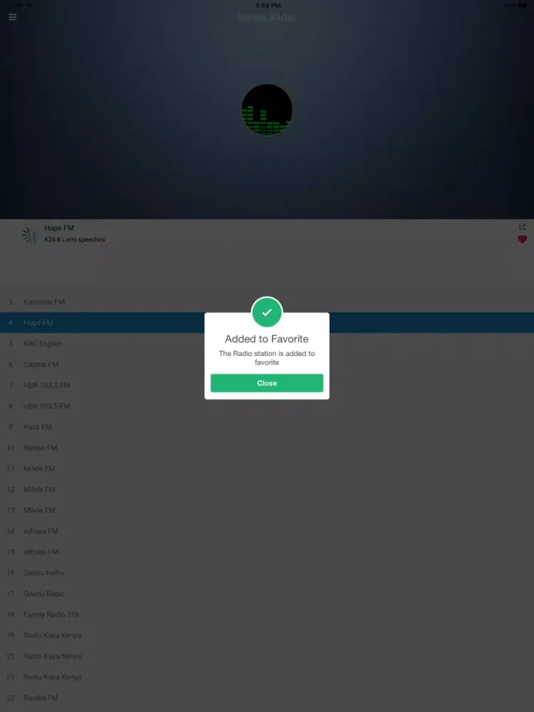 Kenya Radio Station: Online FM iPad  Ekran Görüntüleri