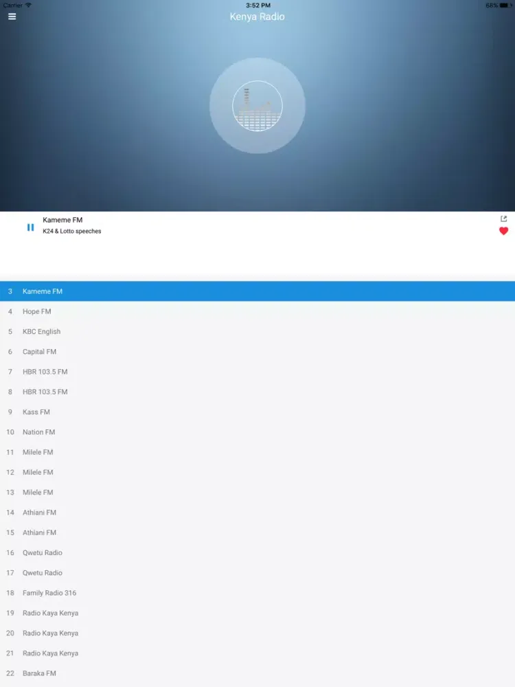 Kenya Radio Station: Online FM iPad  Ekran Görüntüleri
