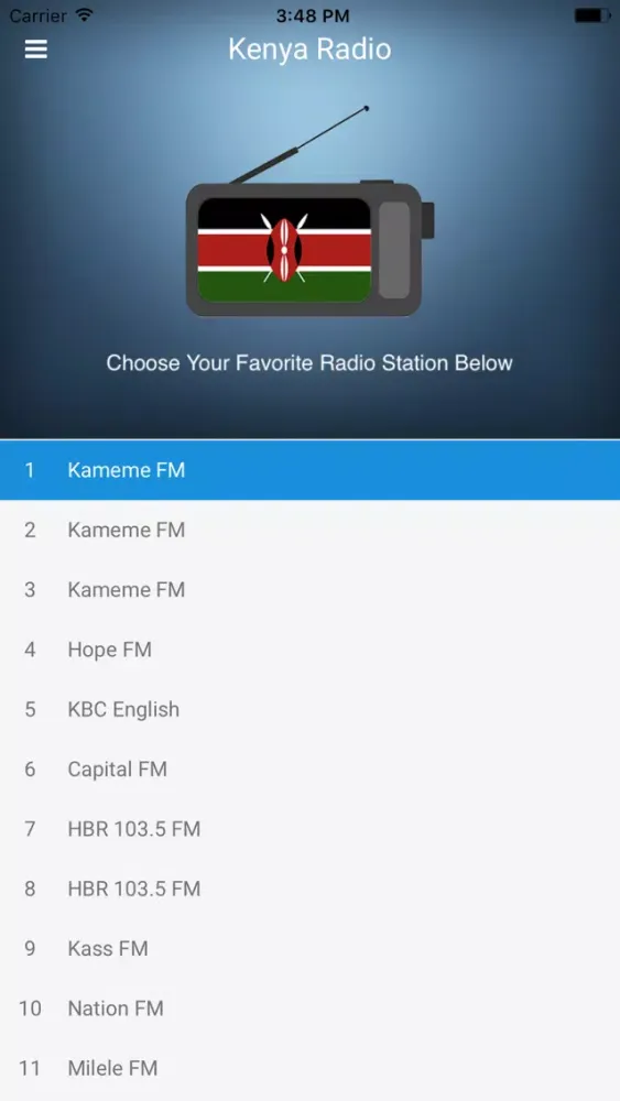 Kenya Radio Station: Online FM Ekran Görüntüleri