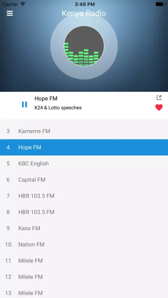 Kenya Radio Station: Online FM Ekran Görüntüleri