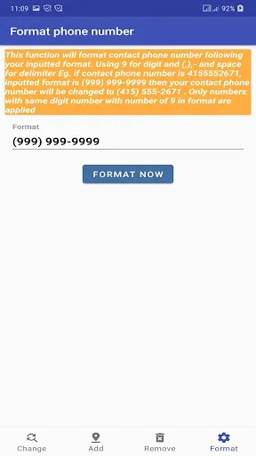 Contacts Prefix Fixer Ekran Görüntüleri