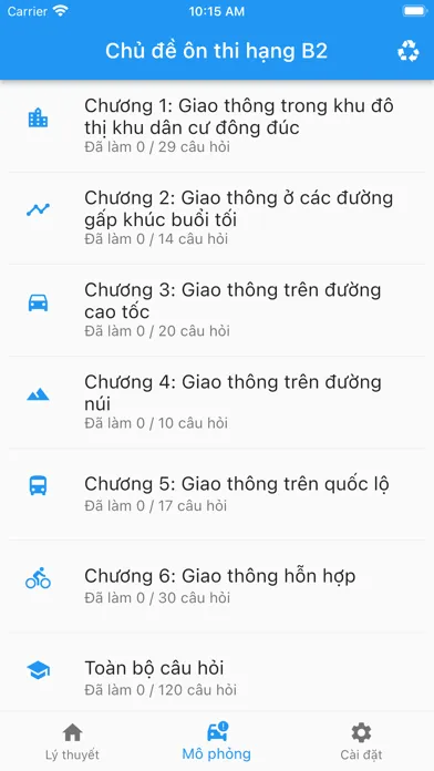 Mô phỏng 120 tình huống GPLX स्क्रीनशॉट