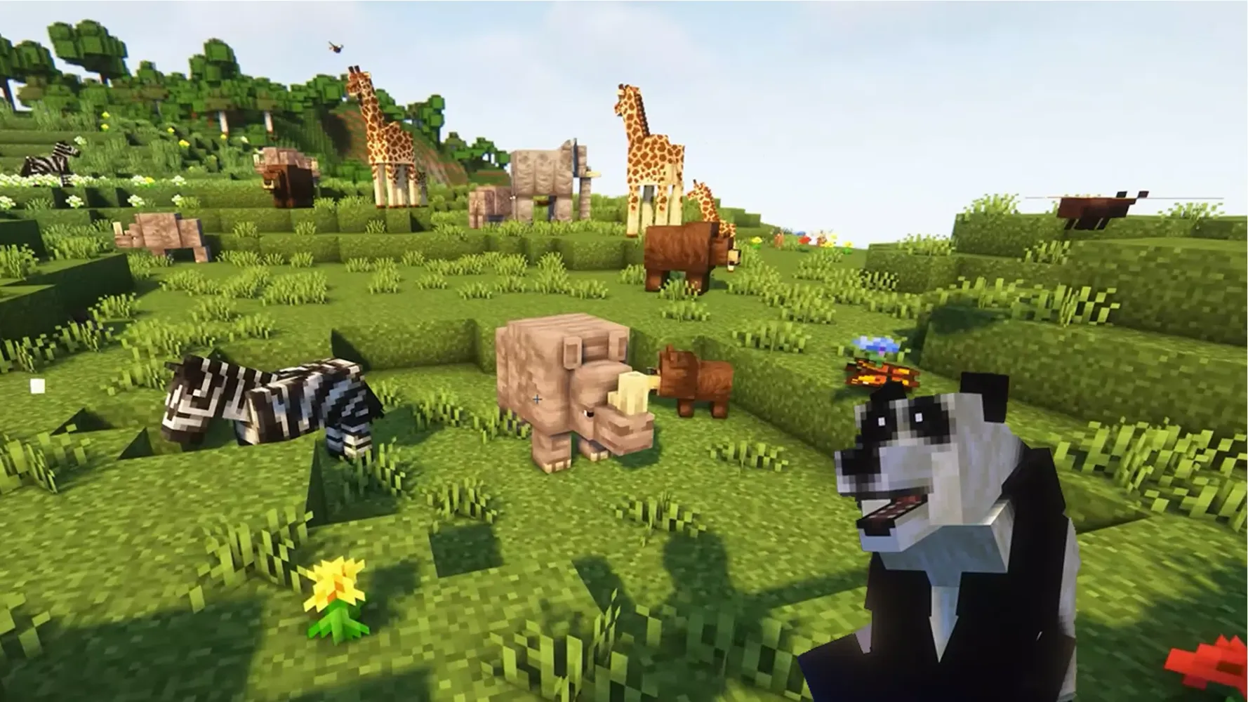 Tangkapan skrin Mod Animal Zoo Minecraft