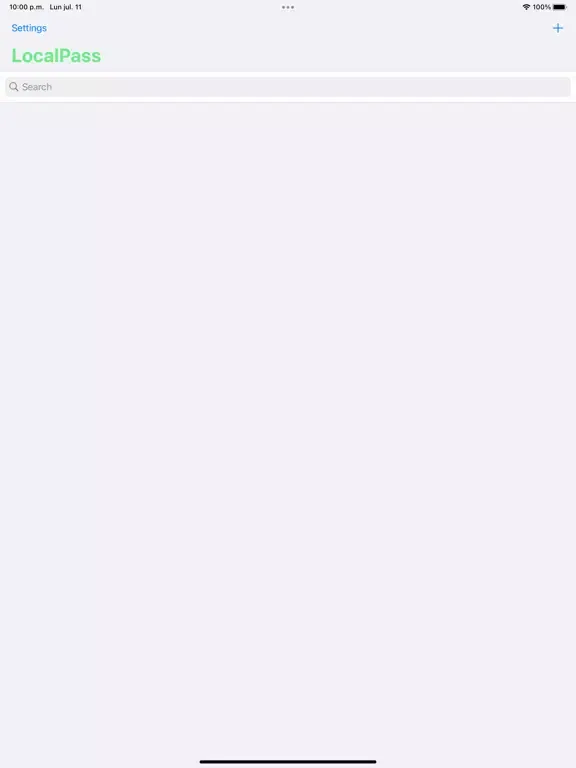 LocalPass: Local Passwords iPad 스크린샷
