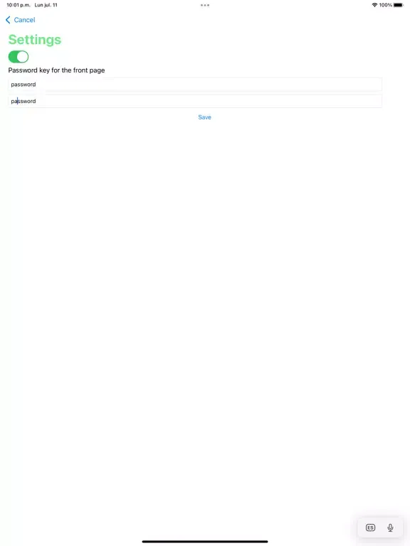 LocalPass: Local Passwords iPad 스크린샷