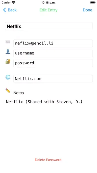 LocalPass: Local Passwords 스크린샷