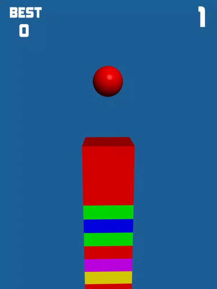 Ball Down — Cube Skip or Color Skip iPad  스크린샷