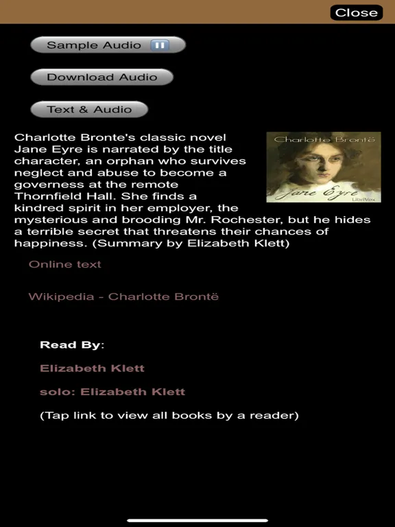 Capturas de pantalla de LibriVox Audiobook iPad 