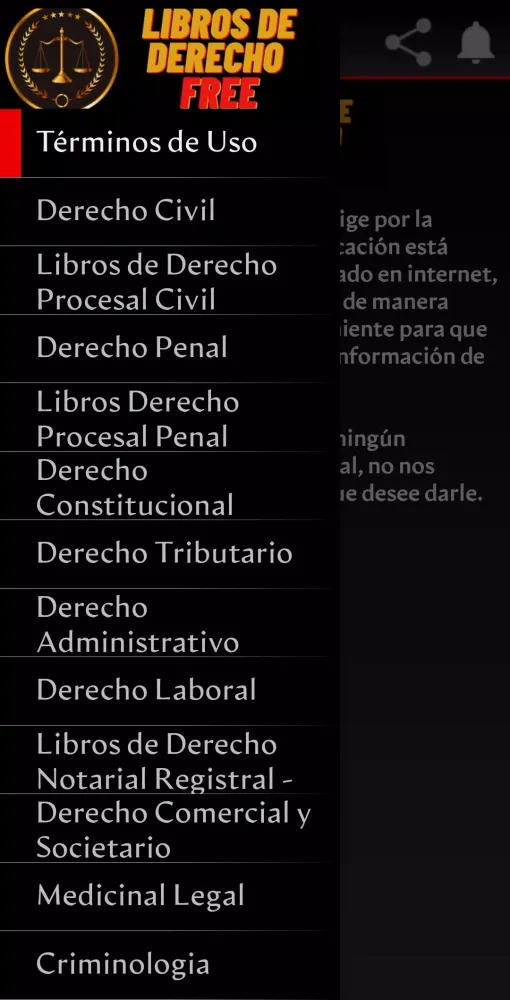 Libros de Derecho स्क्रीनशॉट