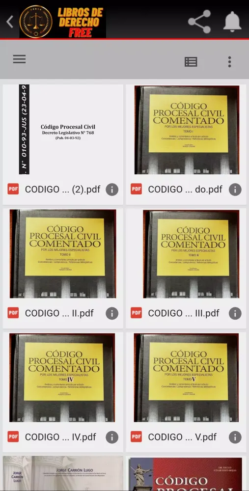 Libros de Derecho स्क्रीनशॉट
