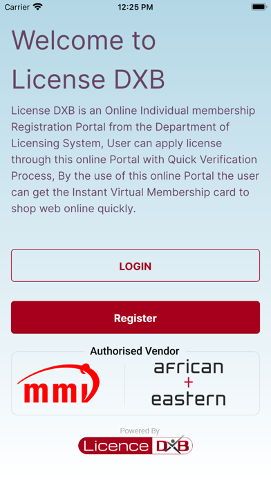 LICENSE DXB APP স্ক্রিনশট