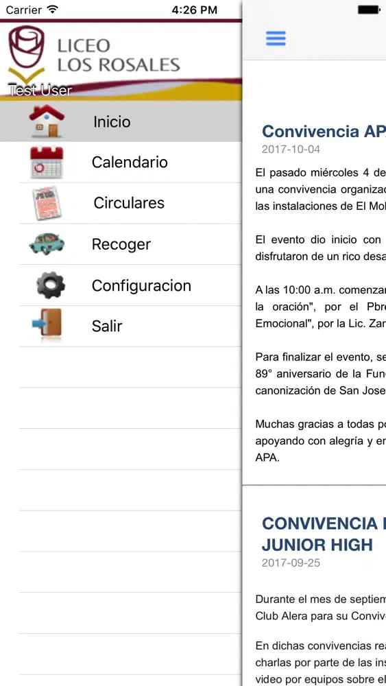 Liceo los Rosales سکرین شاٹس