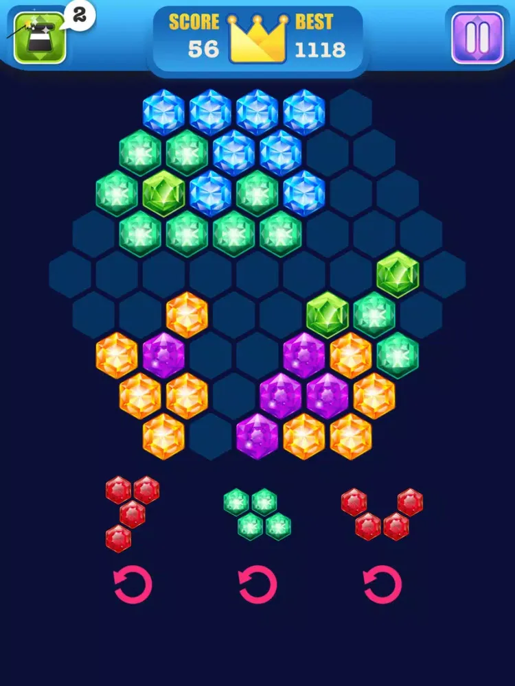 Jewel Hexa Classic: Gems Star Story iPad  Screenshots