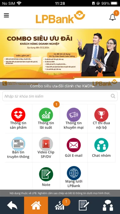 Zrzuty ekranu Sổ tay LPBank