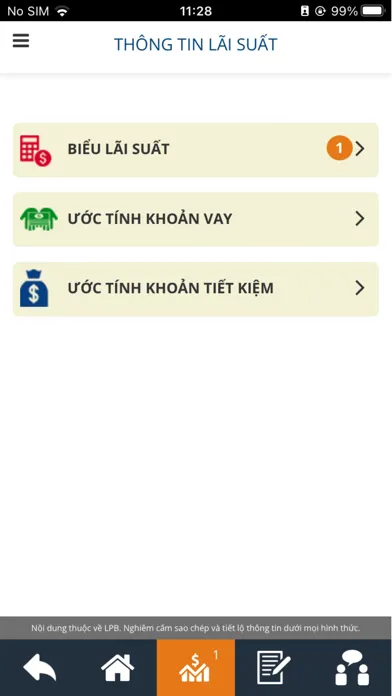 Zrzuty ekranu Sổ tay LPBank