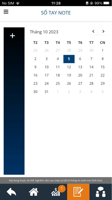 Zrzuty ekranu Sổ tay LPBank