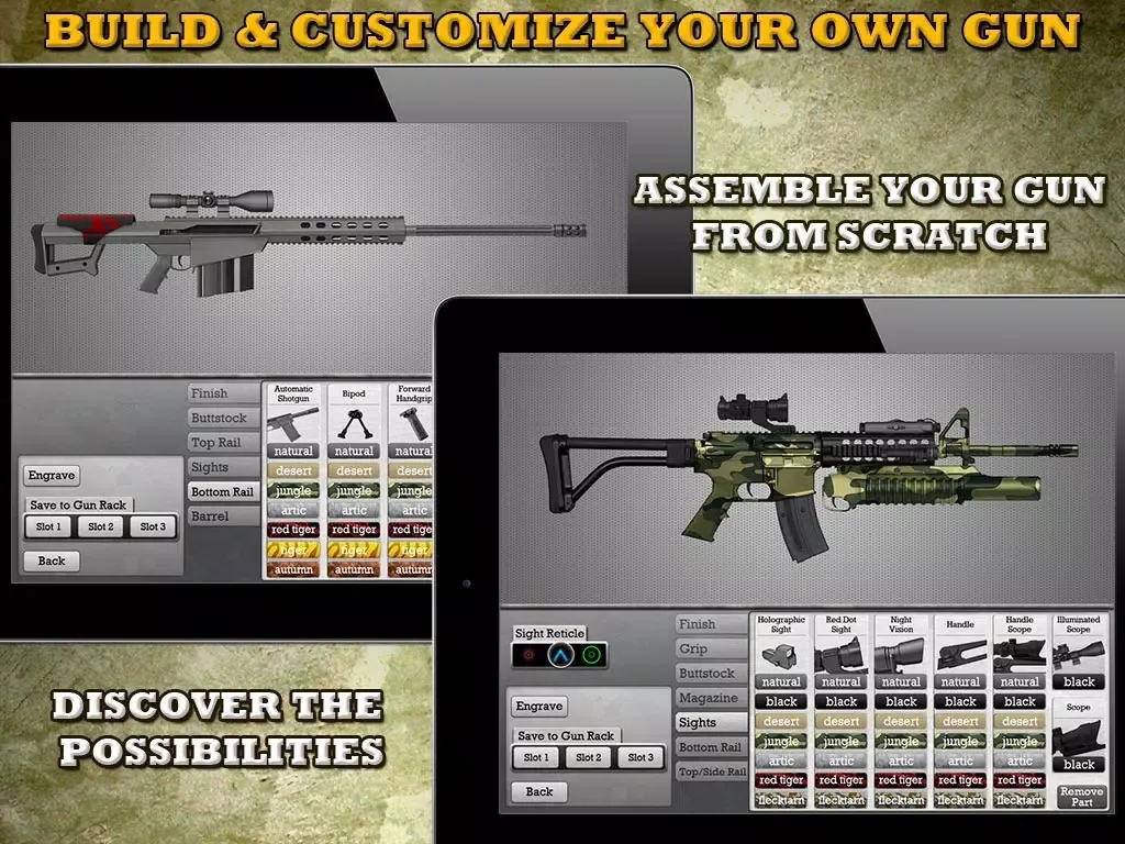 Скриншоты Gun Builder HD iPad 