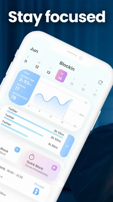 Captures d'écran de Blockin -Screen Time for Focus