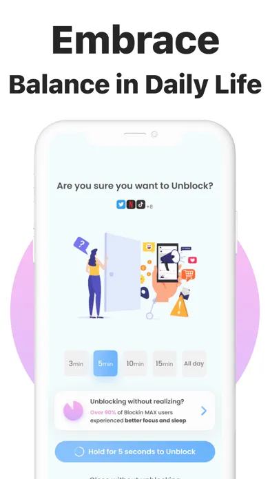 Captures d'écran de Blockin -Screen Time for Focus