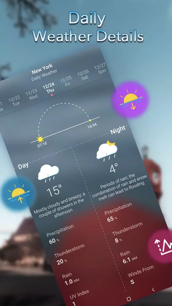 Zrzuty ekranu Local Weather：Weather Forecast