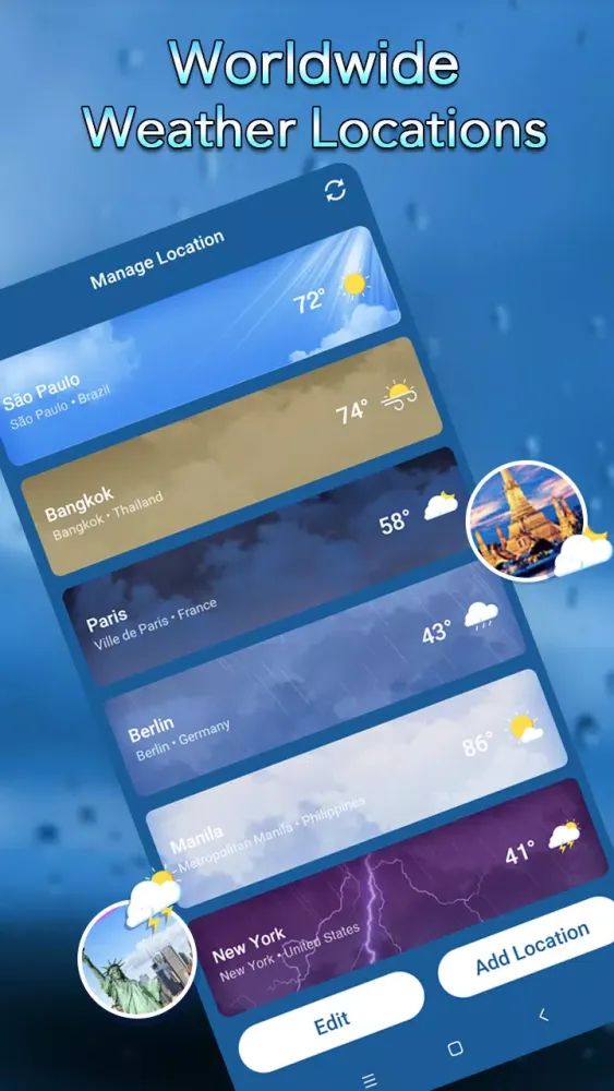 Zrzuty ekranu Local Weather：Weather Forecast