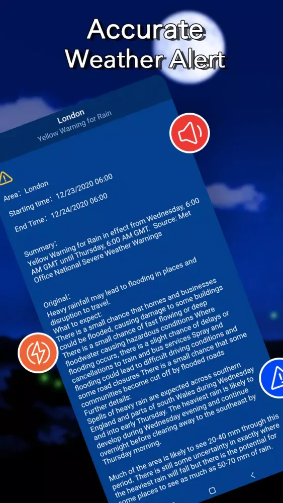 Zrzuty ekranu Local Weather：Weather Forecast