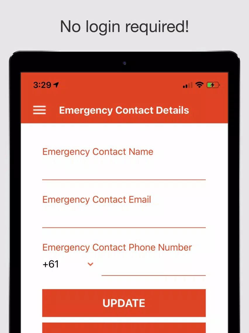 Zrzuty ekranu Lone Worker Protect iPad 