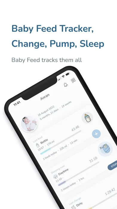 Capturas de pantalla de Baby Feed Tracker, Twin - Burp