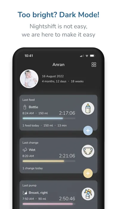 Capturas de pantalla de Baby Feed Tracker, Twin - Burp