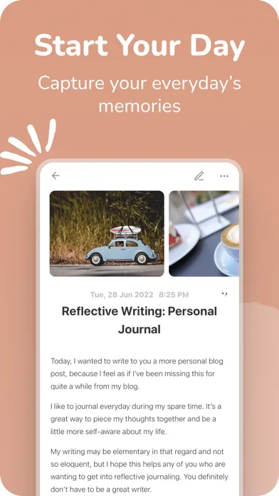 Tangkapan skrin Journal Today: A Private Diary