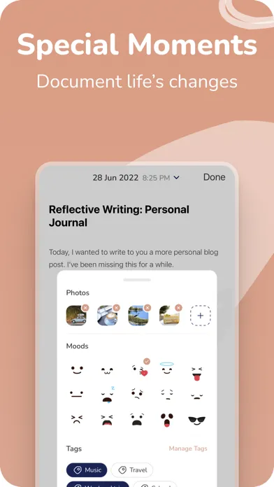 Tangkapan skrin Journal Today: A Private Diary