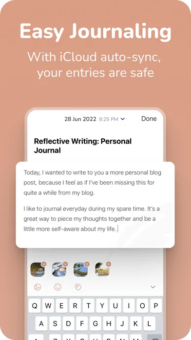 Tangkapan skrin Journal Today: A Private Diary