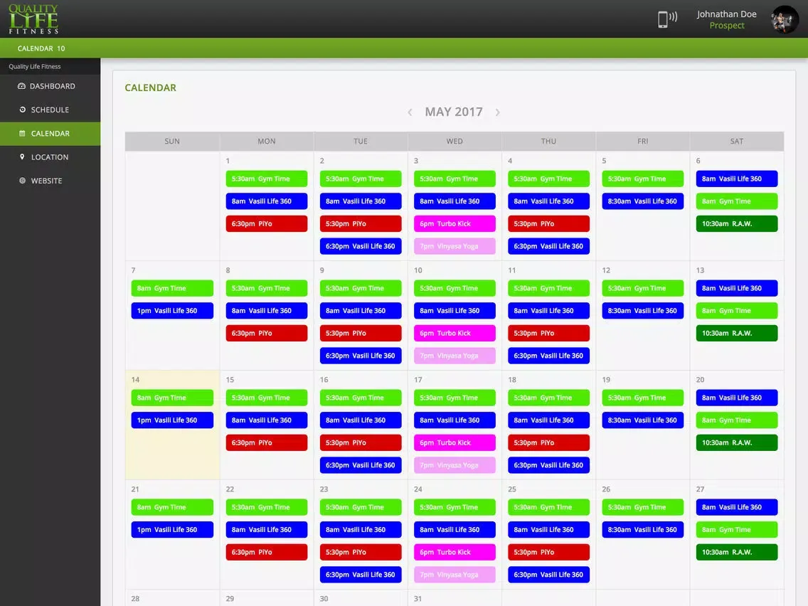 Zrzuty ekranu Quality Life Fitness iPad 
