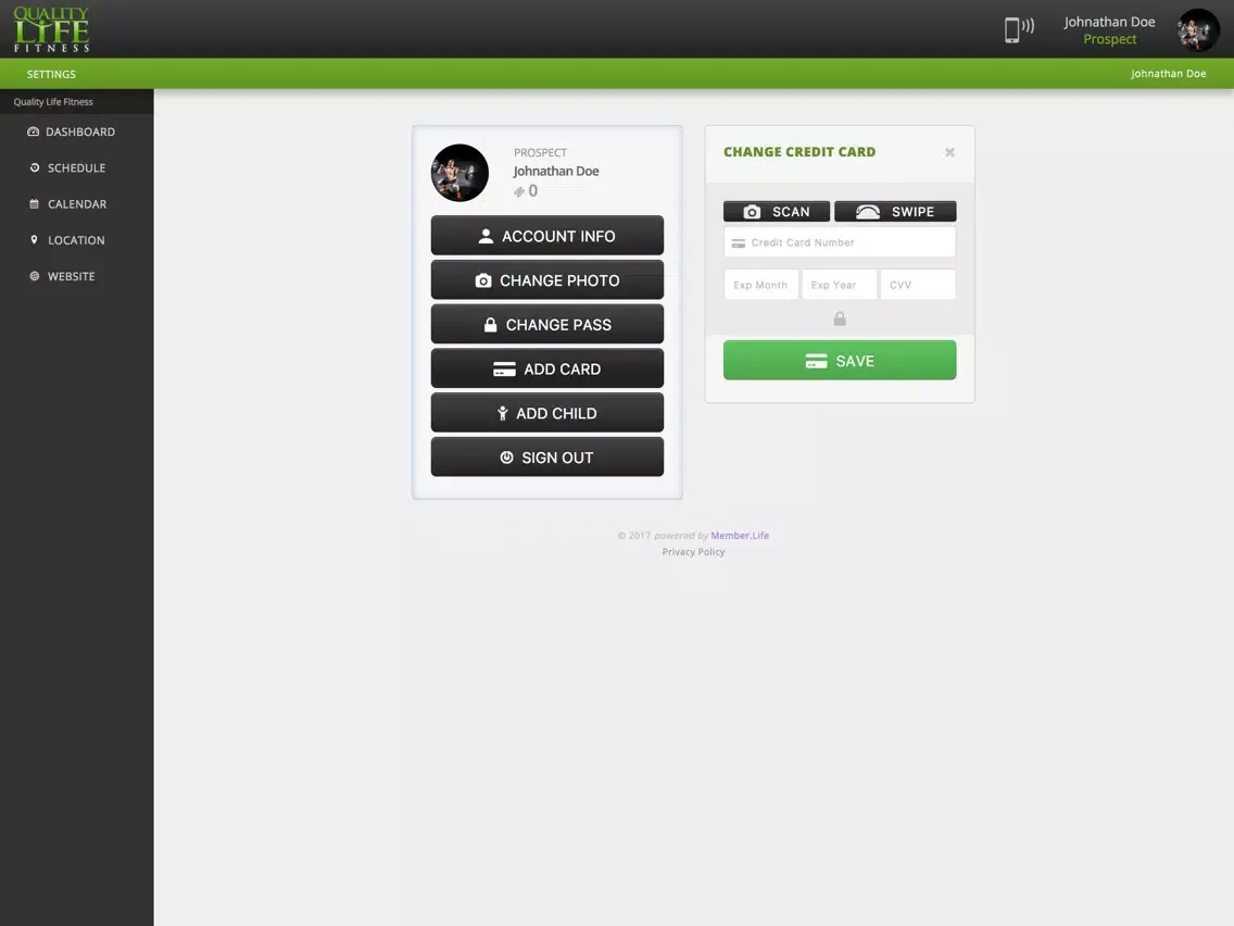 Zrzuty ekranu Quality Life Fitness iPad 
