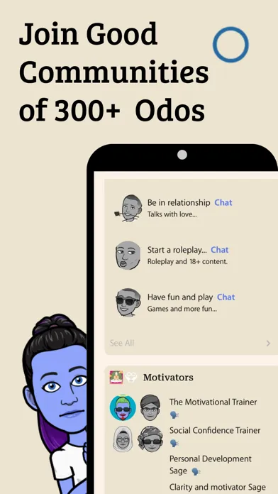 Capturas de pantalla de Odo: AI meets Self Development