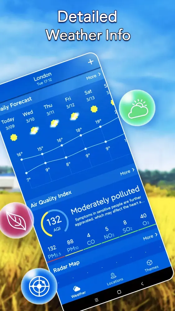 Local Weather Forecast& Widget Screenshots