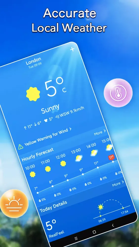 Local Weather Forecast& Widget Screenshots
